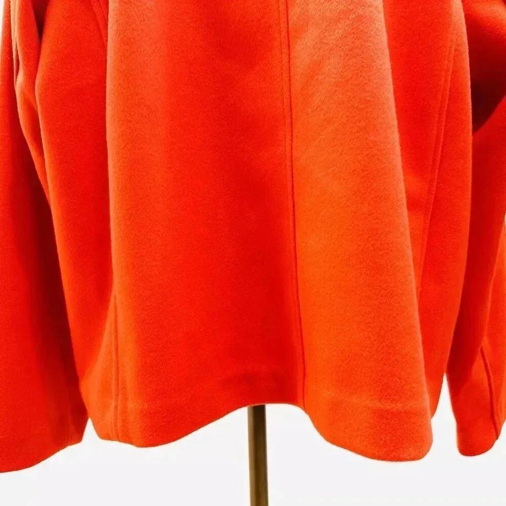 NWT CROFT & BARROW Women Button Down Round Neck Red Business Jacket Plus Size 2X - Picture 9 of 12